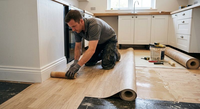 Sheet Linoleum Installation in Long Branch, NJ